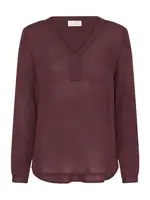 Kaffe Blúzka 'KAamber'  gaštanová