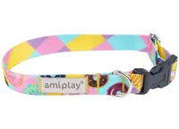 Amiplay Obojek nastavitelný BeHappy Donut | Obojky pro psy - XL