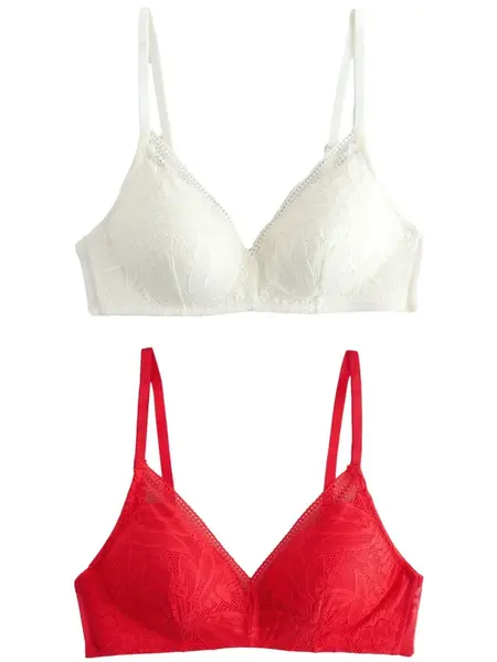 Next Podprsenka  červená / biela