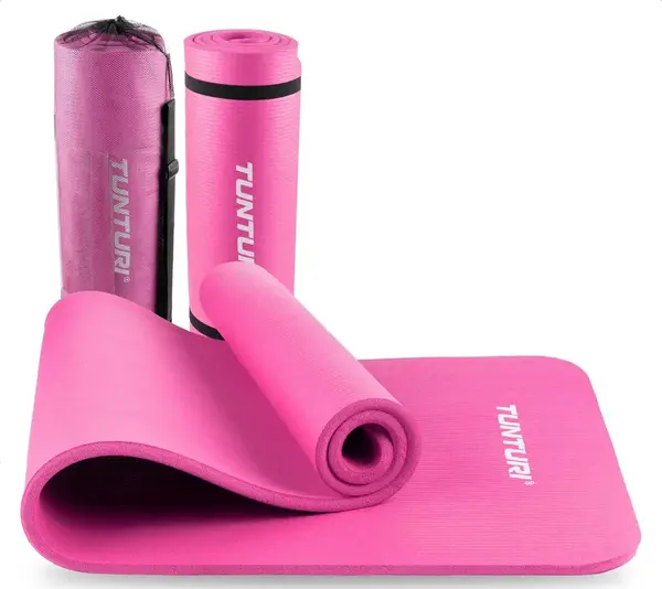 Tunturi Podložka na cvičení NBR pěnová s obalem varianta růžová