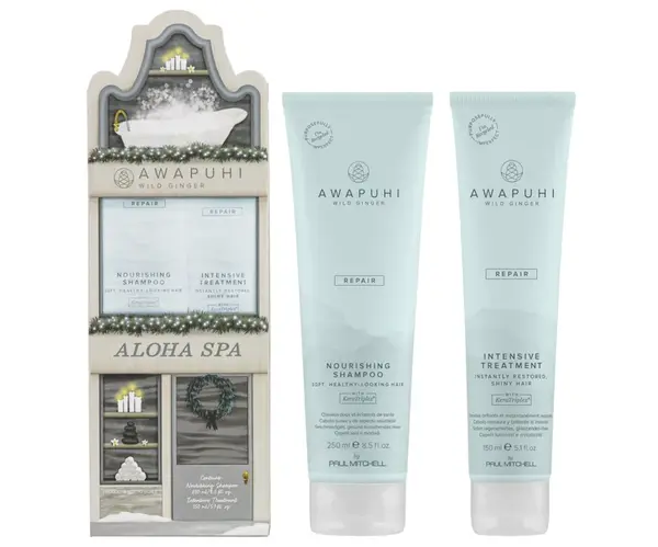 Dárková sada pro poškozené vlasy Paul Mitchell Awapuhi Wild Ginger Nourishing Repair Duo + dárek zdarma