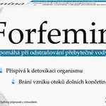 Forfemina Přípravek na odvodnění těla 30 kapslí
