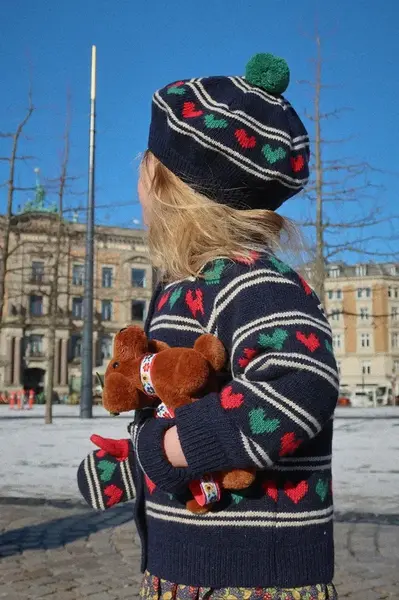 Detský kardigan s prímesou vlny Konges Sløjd BELOU KNIT CARDIGAN