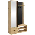 Předsíňová stěna Como černá/artisan