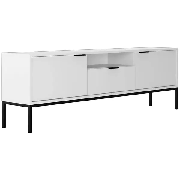 Tv stolek 175 Austin bílá/černá