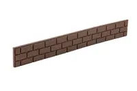 Multy home Zahradní palisáda BRICKS 120 x 15 cm, hnědá (se spojkou a hřeby) MHEU5000060, 1 ks