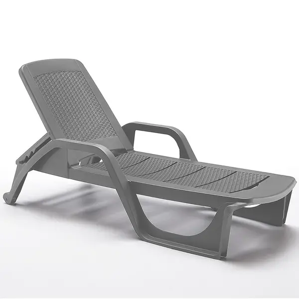 Zahradní lehátko Nilo šedé