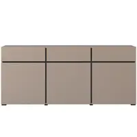 Komoda Cross 3D3S congo/černá