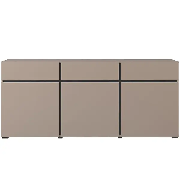 Komoda Cross 3D3S congo/černá