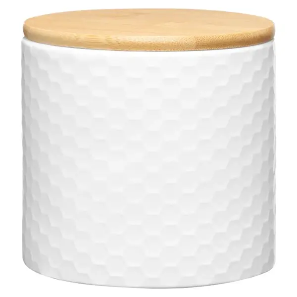 Dóza 670ml Bambus Víko Bílá 29508 Tuvo