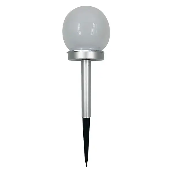 Solární svítidlo KULKA RGB 10CM SILVER EKO0613