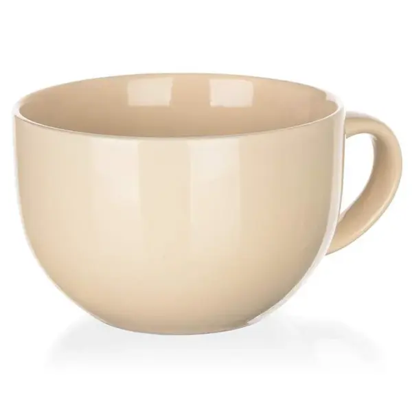 Hrníček Jumbo Amande béžový lesk 800ml