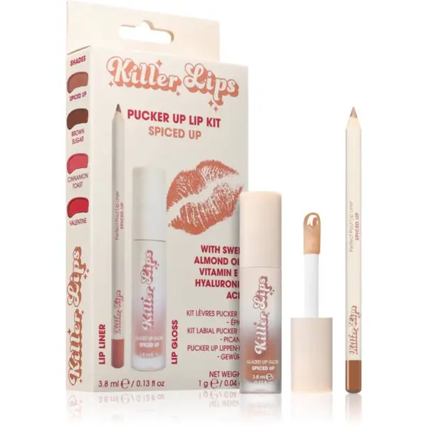 Killer Lips Pucker Up Lip Kit set na pery pre ženy Spiced Up