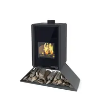 Krbové kachle FLAMINGO DELUXE SENAI, čierna FLHSF42-032