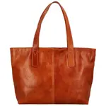 Dámská kožená kabelka na rameno koňaková - Delami Equina