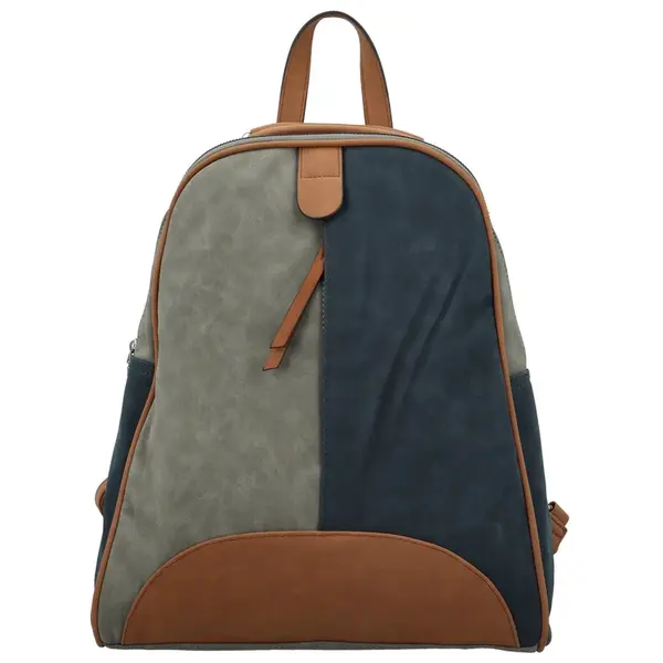 Dámský kabelko/batůžek šedo/modrý - Paolo bags Kavaya