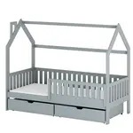 Posteľ Domček Natan 80x160 grey