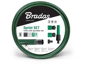 Zahradní hadice BRADAS SPRINT 1/2", 20m, neprůhledná zelená + příslušenství MA715775
