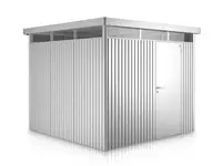 Domek na nářadí Biohort HIGHLINE H4, stříbrná, jednokřídlé dveře BH83050