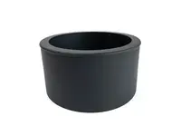 Redukce do komína 150/180 mm (d.80 mm), silnostěnné 1,5 mm, černá MA654633