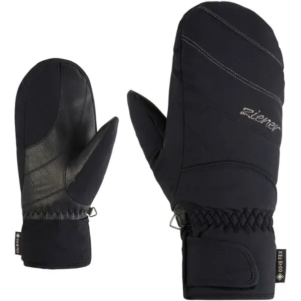 Ziener KATIMANA-Z GTX MITTEN LADY Dámske lyžiarske palčiaky, čierna, veľkosť