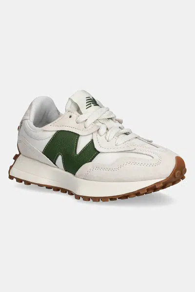 Kožené tenisky New Balance 327 béžová farba, U327WKN