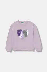 Detská bavlnená mikina United Colors of Benetton