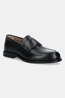 Kožené mokasíny Calvin Klein ESS RUBBER BAND LOAFER LTH