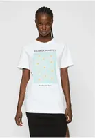 Women's T-shirt from the flower market white