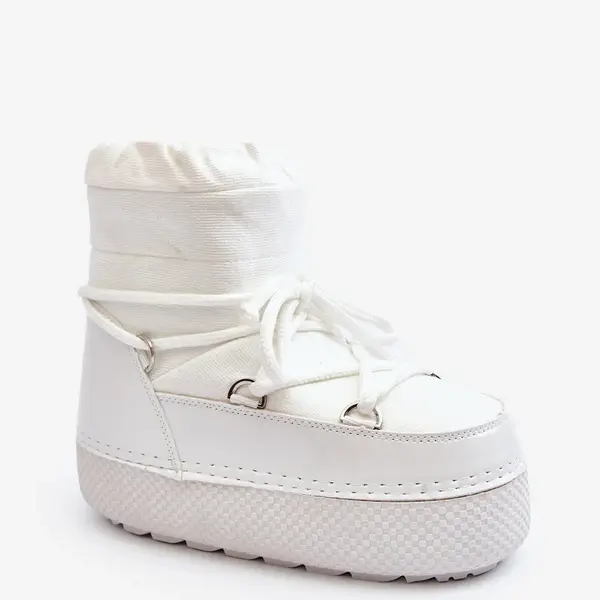 Boto Dámske biele snehule s viazaním Toolsa