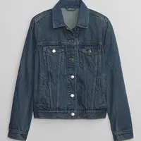 Tmavomodrá dámska rifľová bunda GAP