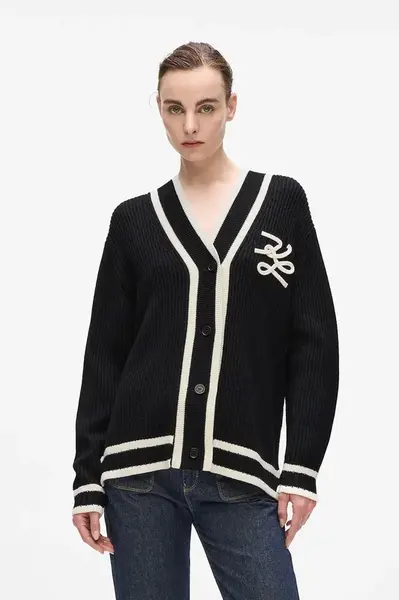 Kardigan s prímesou vlny Karl Lagerfeld