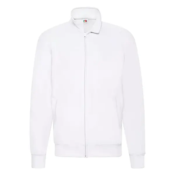 Biała bluza męska Lightweight Sweat Jacket Fruit of the Loom