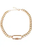 Necklace with clasp - gold color