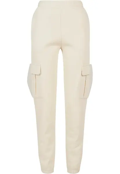 Women's Cargo Sweat High-Waisted Trousers whitesand
