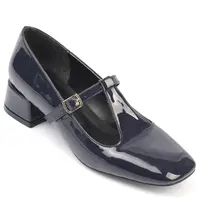 Capone Outfitters Women's Flat Toe T-Strap Low Heel Mary Jane Shoes