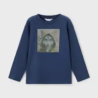 Bavlnené tričko s dlhým rukávom Mayoral