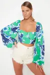 Dámsky Crop Top Trendyol Floral
