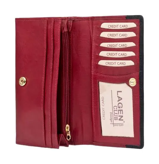 Dámska kožená peňaženka Lagen PWL367 Red