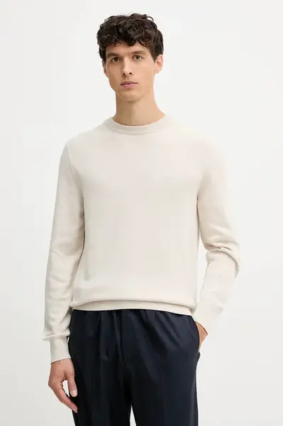 Svetr s příměsí vlny Marc O'Polo šedá barva, 529514460504