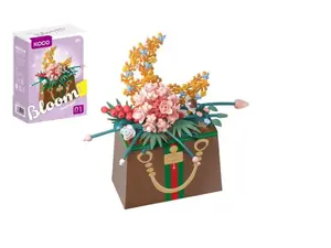 Stavebnice mini KOCO Květina v kabelce 245ks