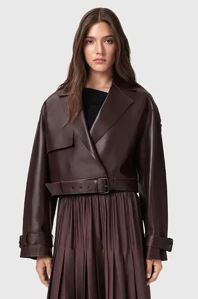 Kožená bunda AllSaints OPHELIA