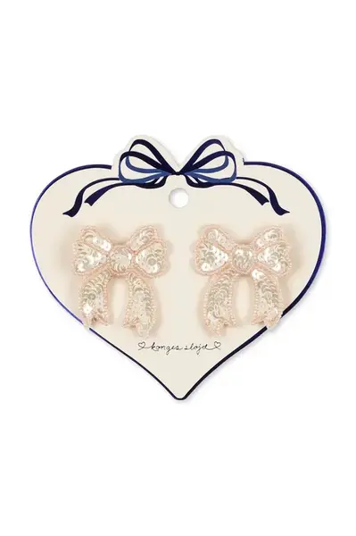 Detské sponky Konges Sløjd 2 PACK SEQUIN BOW HAIR CLIP