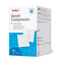 Dr. Max Gauze Compresses 7,5x7,5 cm 100 ks