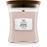 Woodwick Rosewood vonná svíčka s dřevěným knotem 275 g