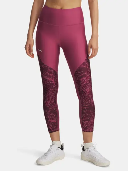 Under Armour Tech Print Panel Ankle Leg-RED Leggings - Women's