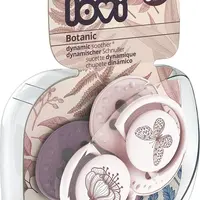 LOVI Dudlík silikonový dynamický Botanic dívka 3-6m 2 ks
