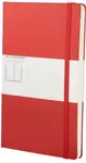 Zápisník MOLESKINE tvrdý čistý červený L
