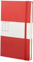 Zápisník MOLESKINE tvrdý čistý červený L