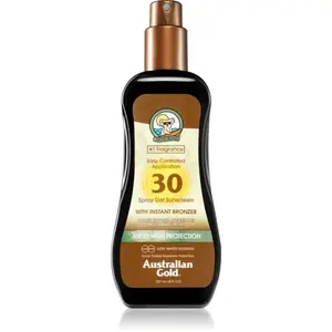 Australian Gold Spray Gel Sunscreen With Instant Bronzer tónující ochranný gel SPF 30 237 ml